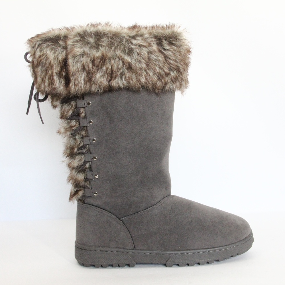 Rampage Women Winter Boots NEW sz 9.5 Snow Shoes Faux Fur
